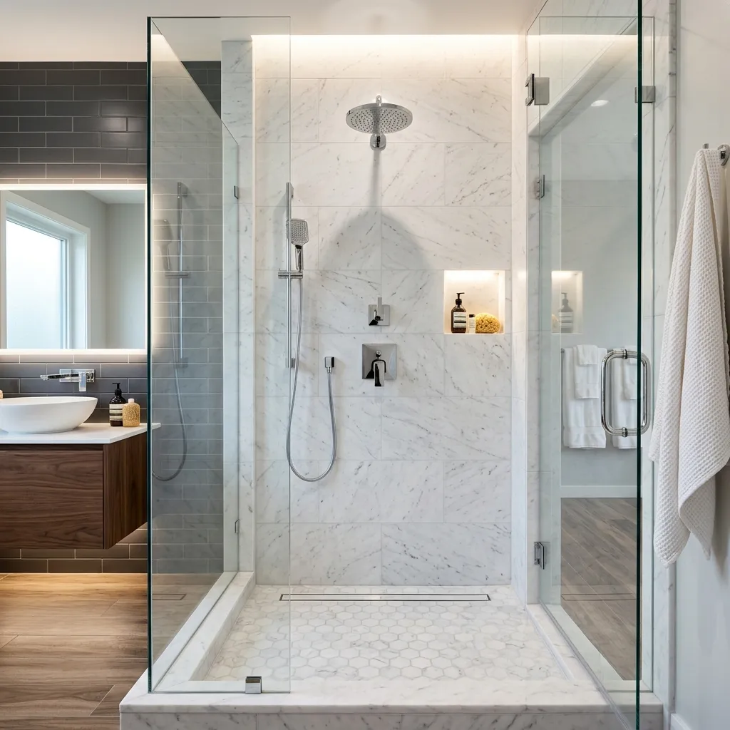 Shower repair technician working in Anoka MN