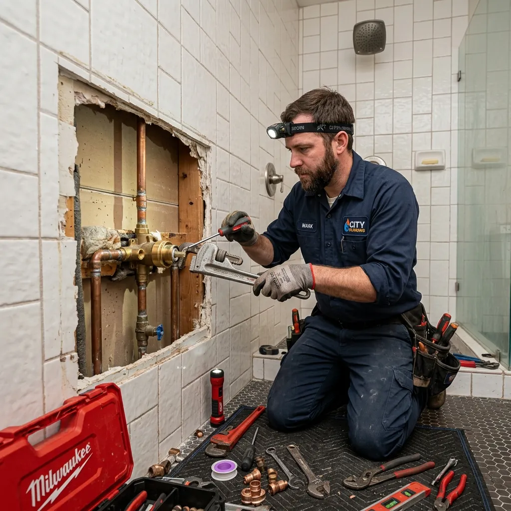 Shower plumbing services in Anoka, MN